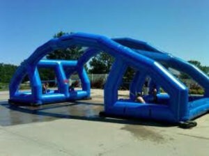 bounce houses
